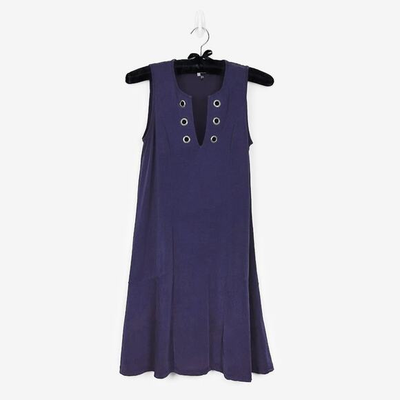 1. State Kenya Mini Dress Size XS Purple Modal Blend Swing Flowy Summer - Picture 1 of 4